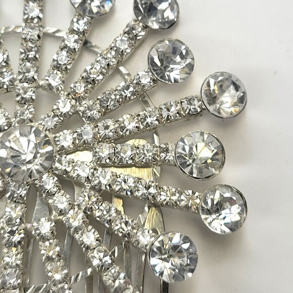 Crystal Rhinestone Hair Comb Clip - Picture 9 of 10